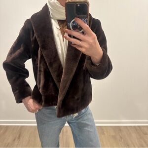 Apparis Dark Brown Teddy Jacket